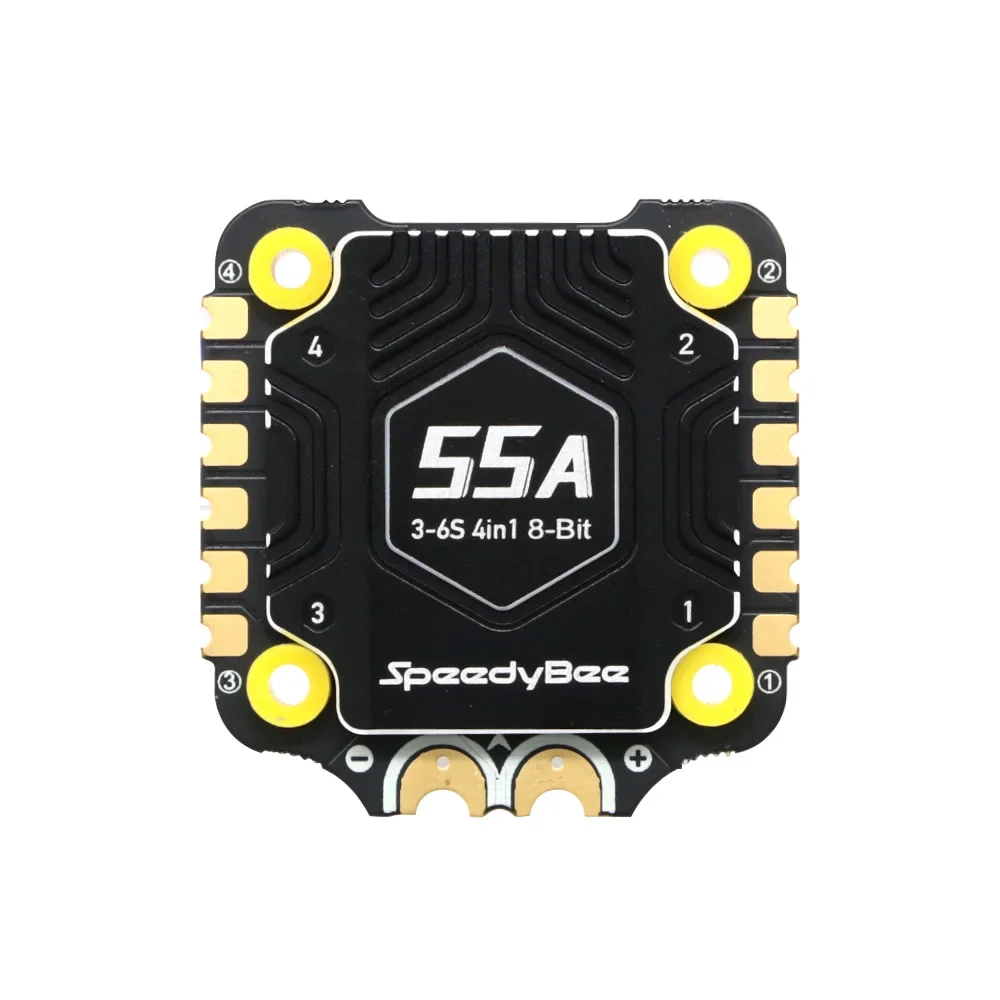 SpeedyBee V4 비행 컨트롤러 & 4 in 1 55A ESC 스택 30x30mm BLHeli_32 BLS 드론 FPV 레이싱 쿼드콥터 PDB 전원 분배 B