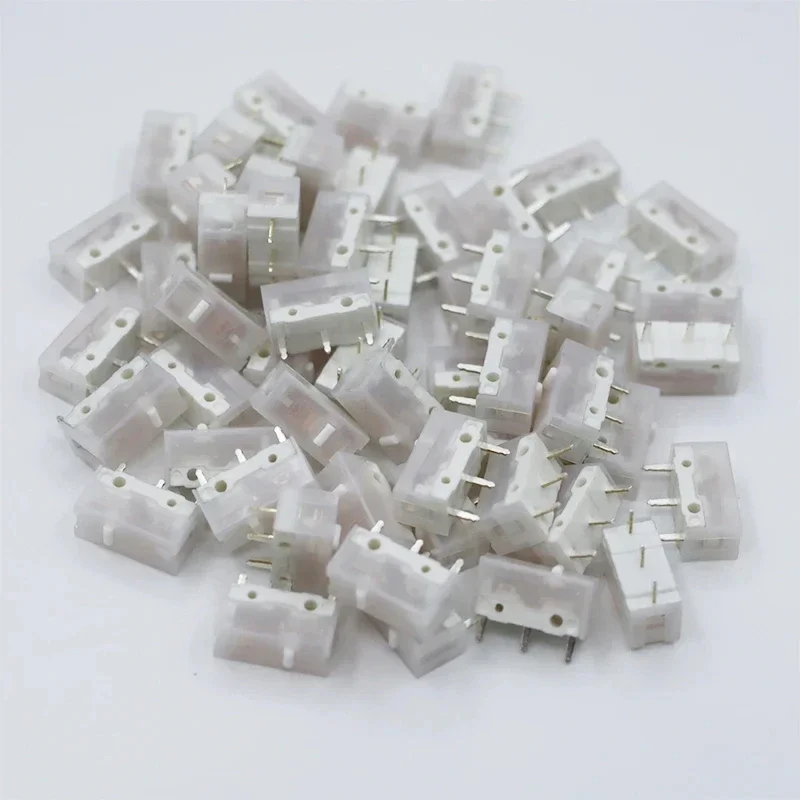 1Pcs New Kailh White Blade Micro Switch 100 Million Click Computer Game mouse left right repair microswitch button