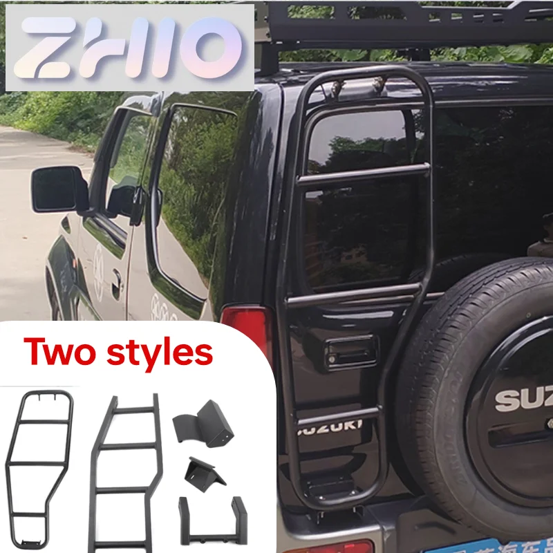 Подходит для лестницы задней двери автомобиля Suzuki Jimny JB33 Sierra JB43 1998 2017, аксессуары для лестницы задней двери из алюминиевого сплава