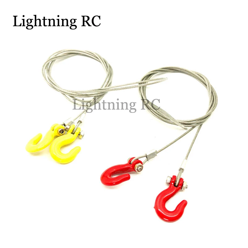 

1 Set Accessories Metal Tow Hook Chain Decoration for 1/8 1/10 RC Car TRX-4 Axial SCX10 90046 Wraith RC4WD D90 TF2 F5A