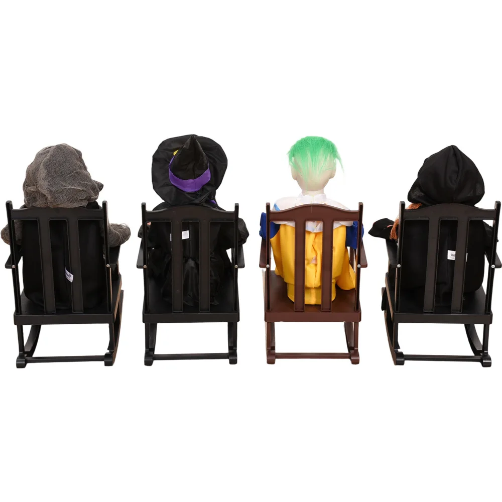 Für Halloween Clown Hexe Kürbis Schädel Schaukelstuhl elektrisches Spielzeug Spukhaus Geheimraum Dekoration Ornament Requisiten