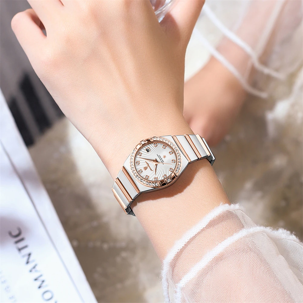 POEDAGAR Luxus Frau Armbanduhr Wasserdicht Leucht Datum Edelstahl Uhr Für Damen Hohe Qualität Quarz Frauen Uhren + box