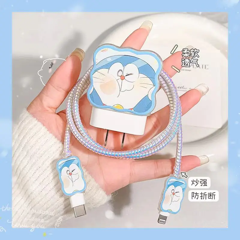 Phone Accessories Cable Winder For iphone 18/20W 11 12 13 14 Charger Protection Shell For Apple Adapter Protector Cover Case