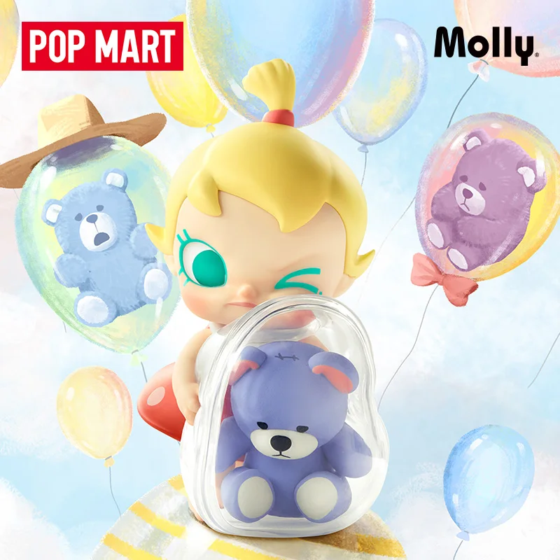 POPMART Baby Molly My Huggable Discovery Series Blind Box Modle kawaii Anime Figure Desktop Decoration Girls birthday gift Toys