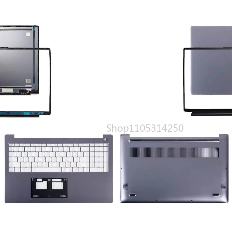 New For Huawei Matebook D16 RLEF-16 RLEFG-16 New LCD Back Cover Front Bezel Palmrest Bottom Case Top Lower Cover gray