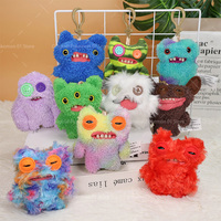 New Original Fuggler Funny Ugly Monster Doll Cute Tooth Monster Funk Tooth Treasure Plush Keyrings Kawaii Mini Series Ornament