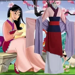 best selling 3XL Custom Made Fantasia Princess Mulan Halloween Costume Women Cosplay Adult Mulan Costumes