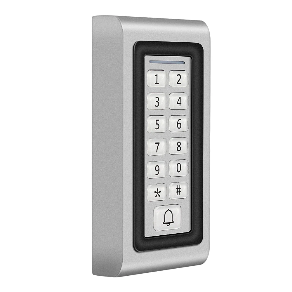 125Khz RFID Keyboard Metal Access Control Keypad Door Opener Electric Lock System Wiegand 26&34 Input Controller&Output Reader