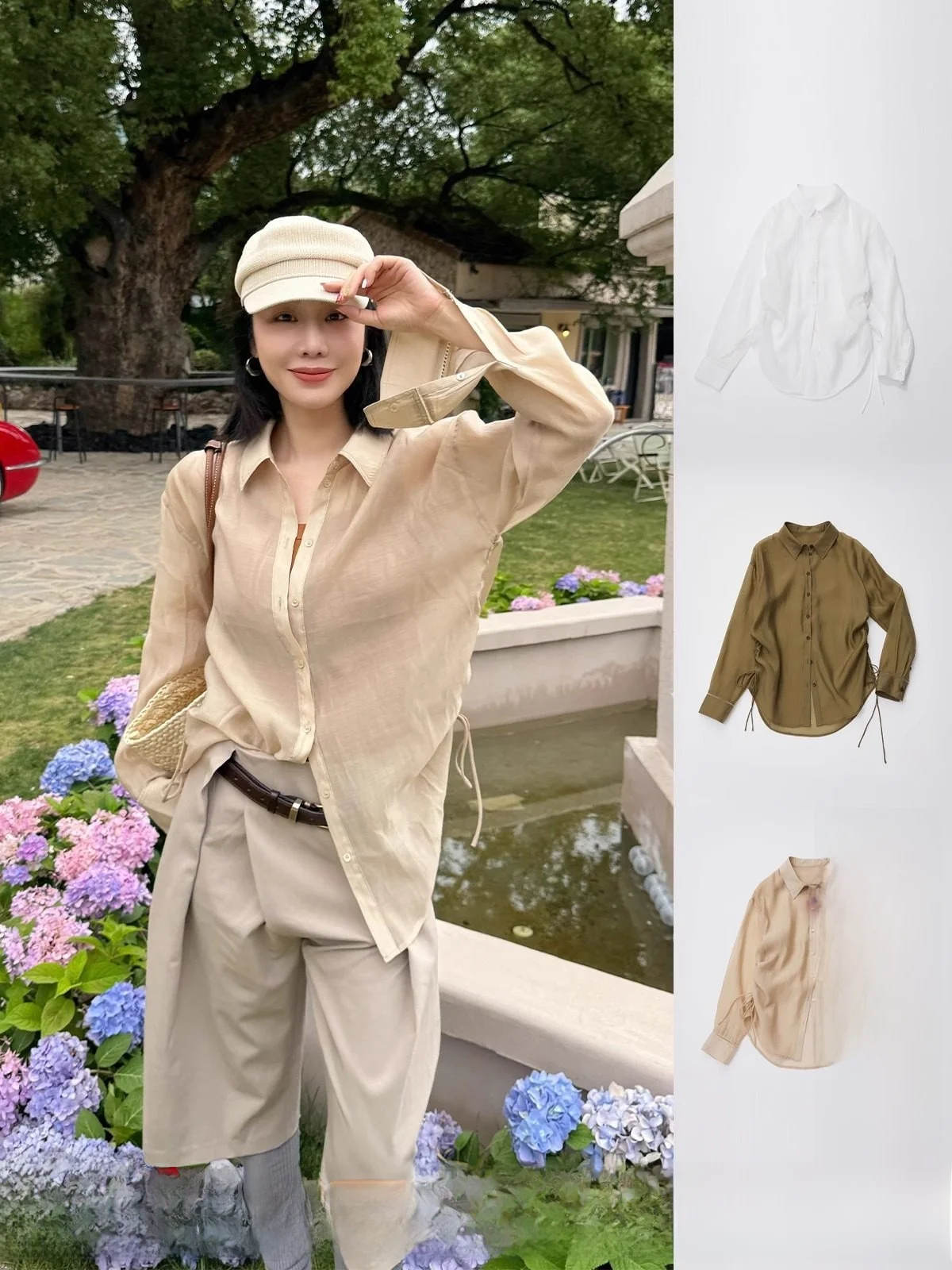 

Бренд Long Sve Dstring irt DEARSOCUTE Купить ручной магазин Простая смесь полиэстера свободного покроя для поездок на работу