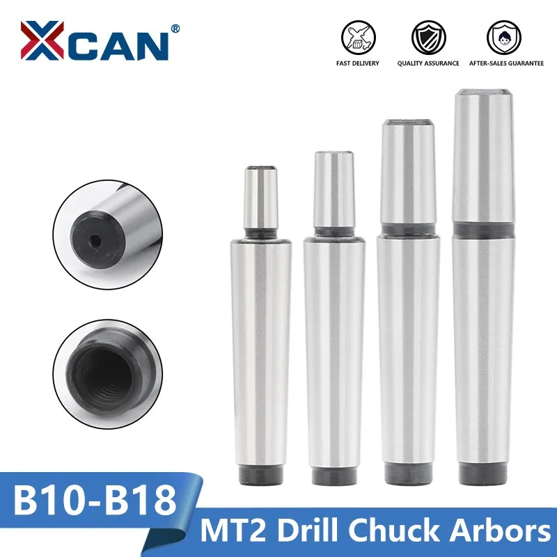 XCAN Lathe Tool Morse Taper Shank Drill Chuck Arbor for CNC Lathe Drilling Machine MTB2-B10 B12 B16 B18 Tool Holder