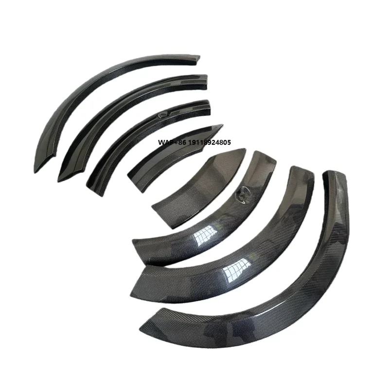 Used for  Model X Modification TOPCAR Style Carbon Fiber Wheel Arch Mudguard Wide Body External Packaging Body Kit