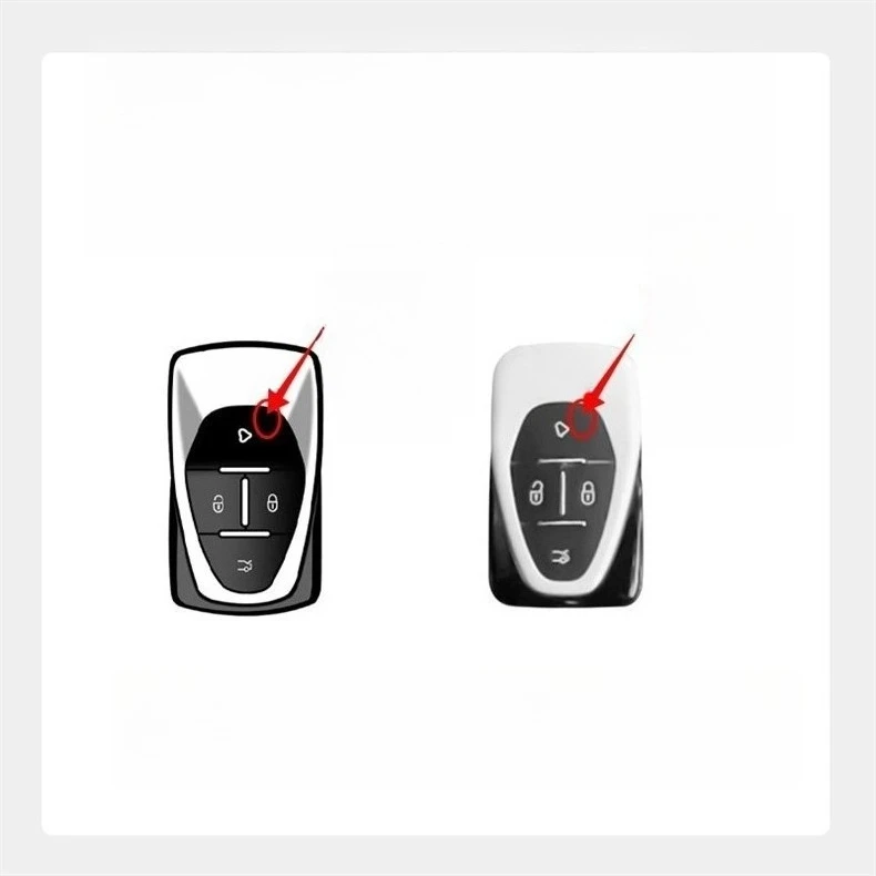 Premium Zinc Alloy Key Cover Case for VinFast VF8/VF3/VF6/VF7/VF5/A2.0 - Protective Key Fob Shell Key Bag Chain