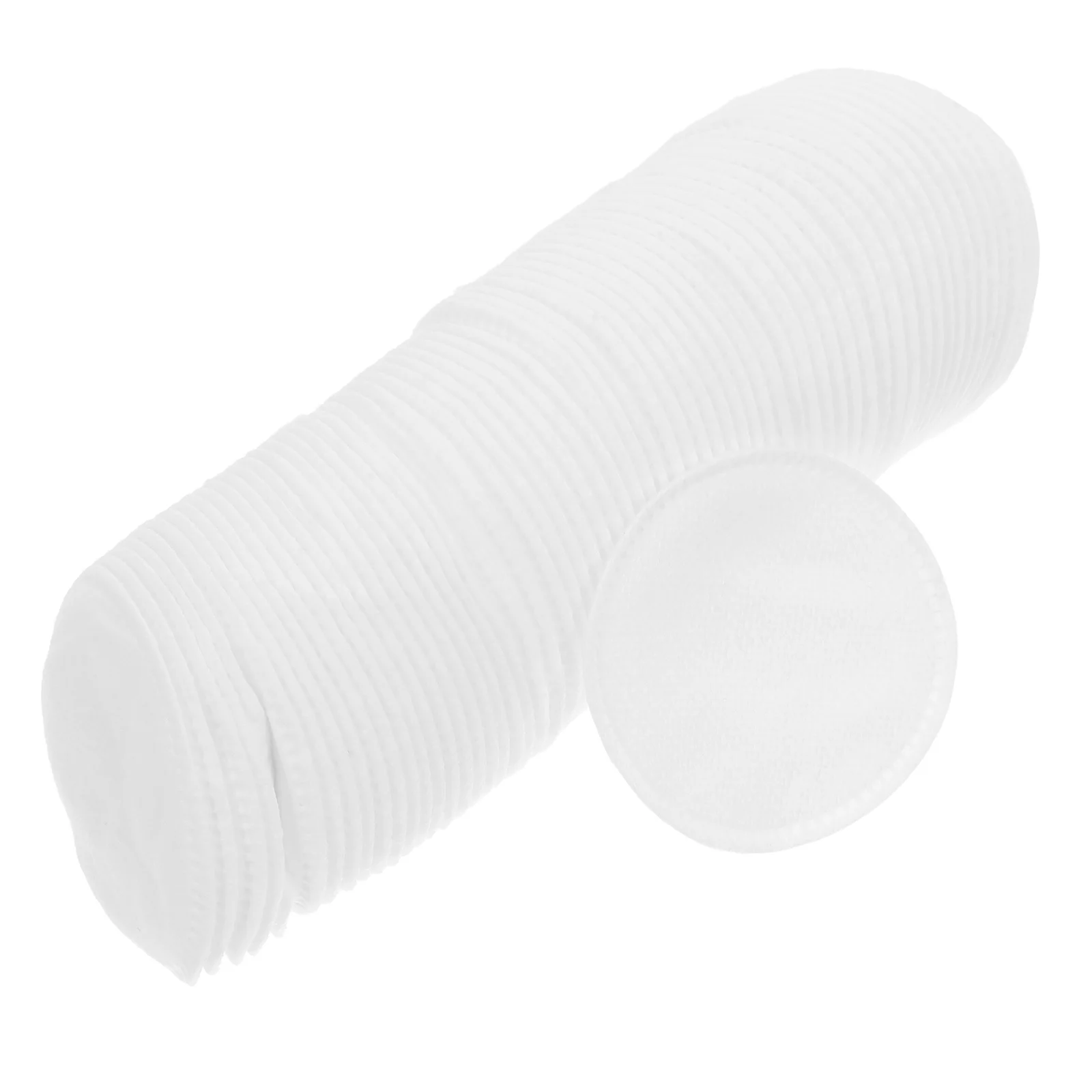 

100pcs Makeup Rounds Pure Cotton Thickened Double-Sided Facial Cleansing Pads Soft Reusable White For Sensitive Skin Eyelip