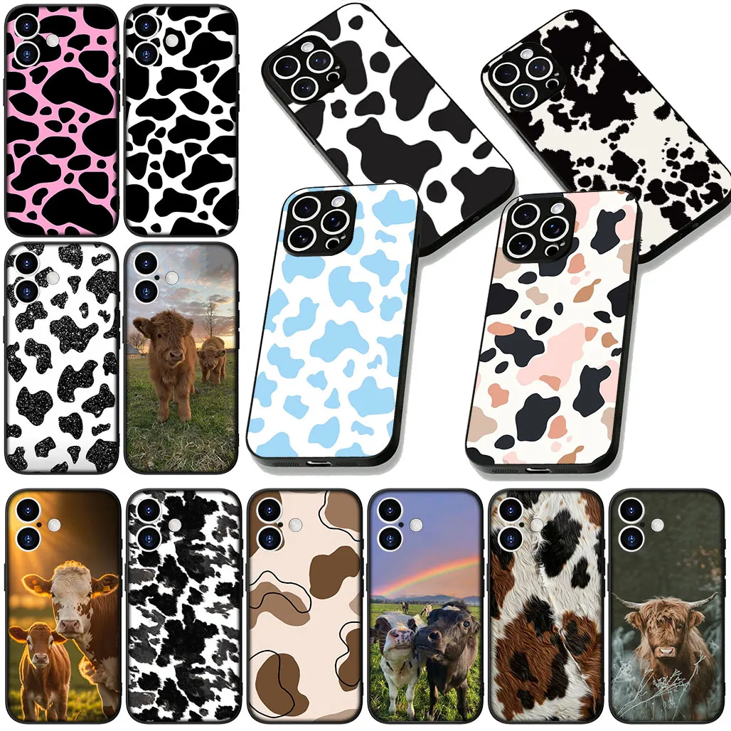 כיסוי טלפון עם הדפס פרה למכשיר Samsung Galaxy Note 20 9 8 S8 S10 S9 Plus A54 A33 A21S A31 M15 S10E A17 כיסוי הגנה