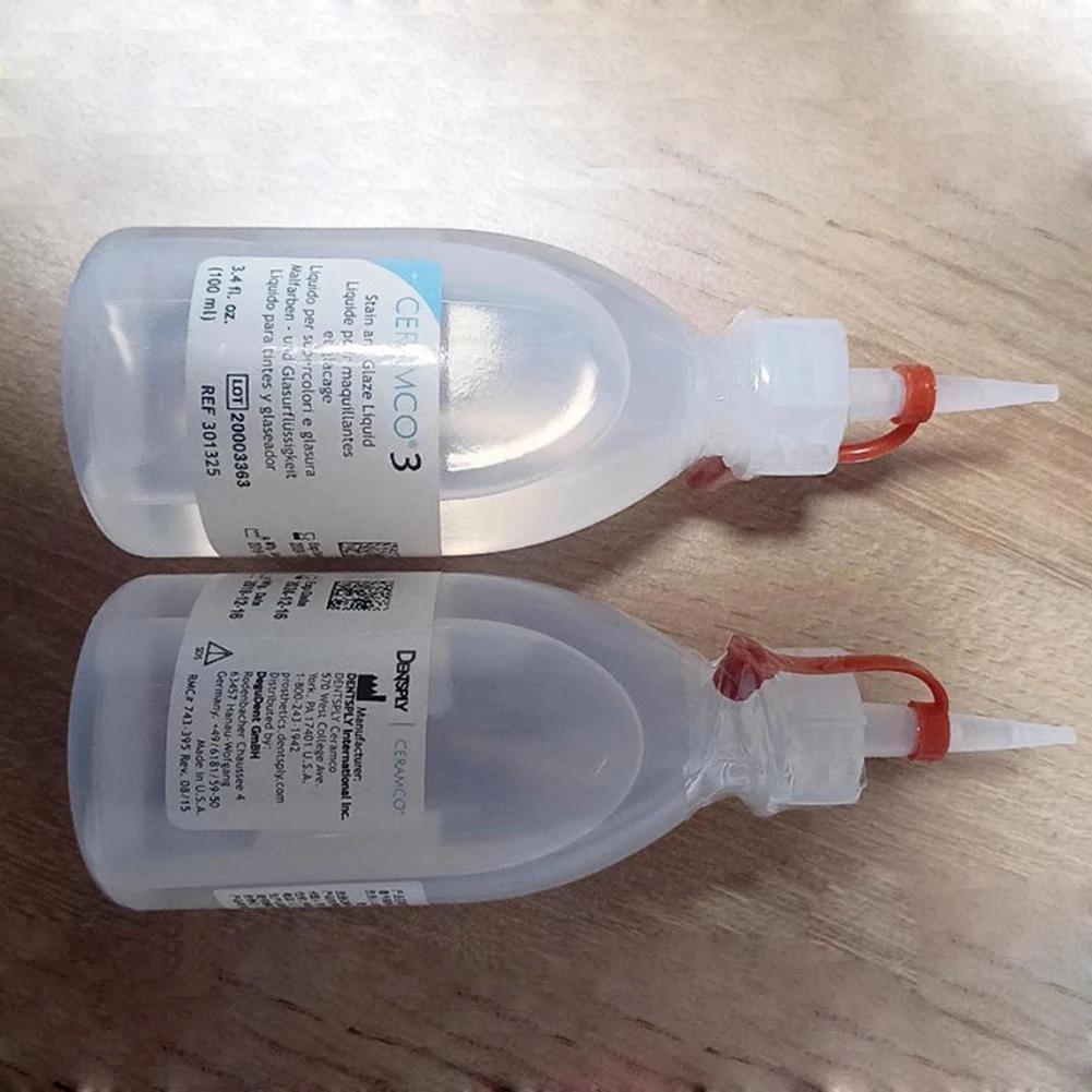 سائل طلاء البقع للأسنان 100 مللي قشرة الخزف مزيج نموذج السائل E/U الأصلي Dentsply Sirona Ceramco 3 مسحوق التزجيج الزائد 24.8 جرام #4