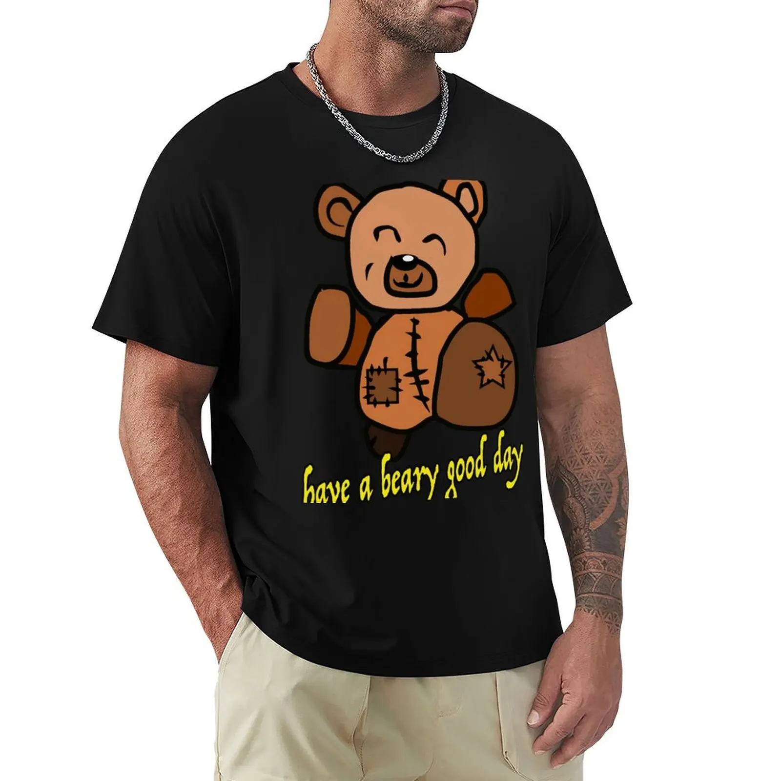 

Cuddly little bear! T-Shirt custom t shirt quick-drying blacks cotton man t-shirts men clothings