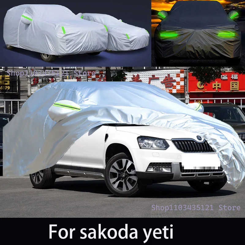 For sakoda yeti  Outdoor Protection Full Car Covers Snow Cover Sunshade Waterproof Dustproof Exterior Car accessories