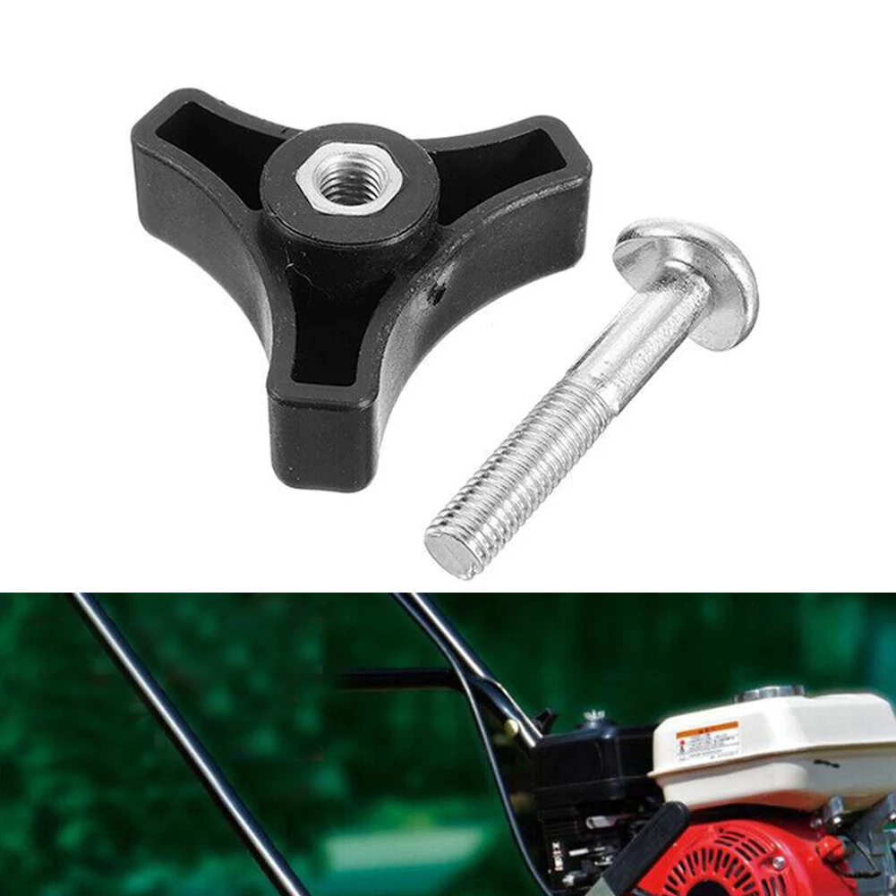 Handle Bar Wheel Knob &Bolt Kit For Honda LawnMower Lawn Machine Triangle Handle Knob Nut Screw Bolt Garden Power Tools