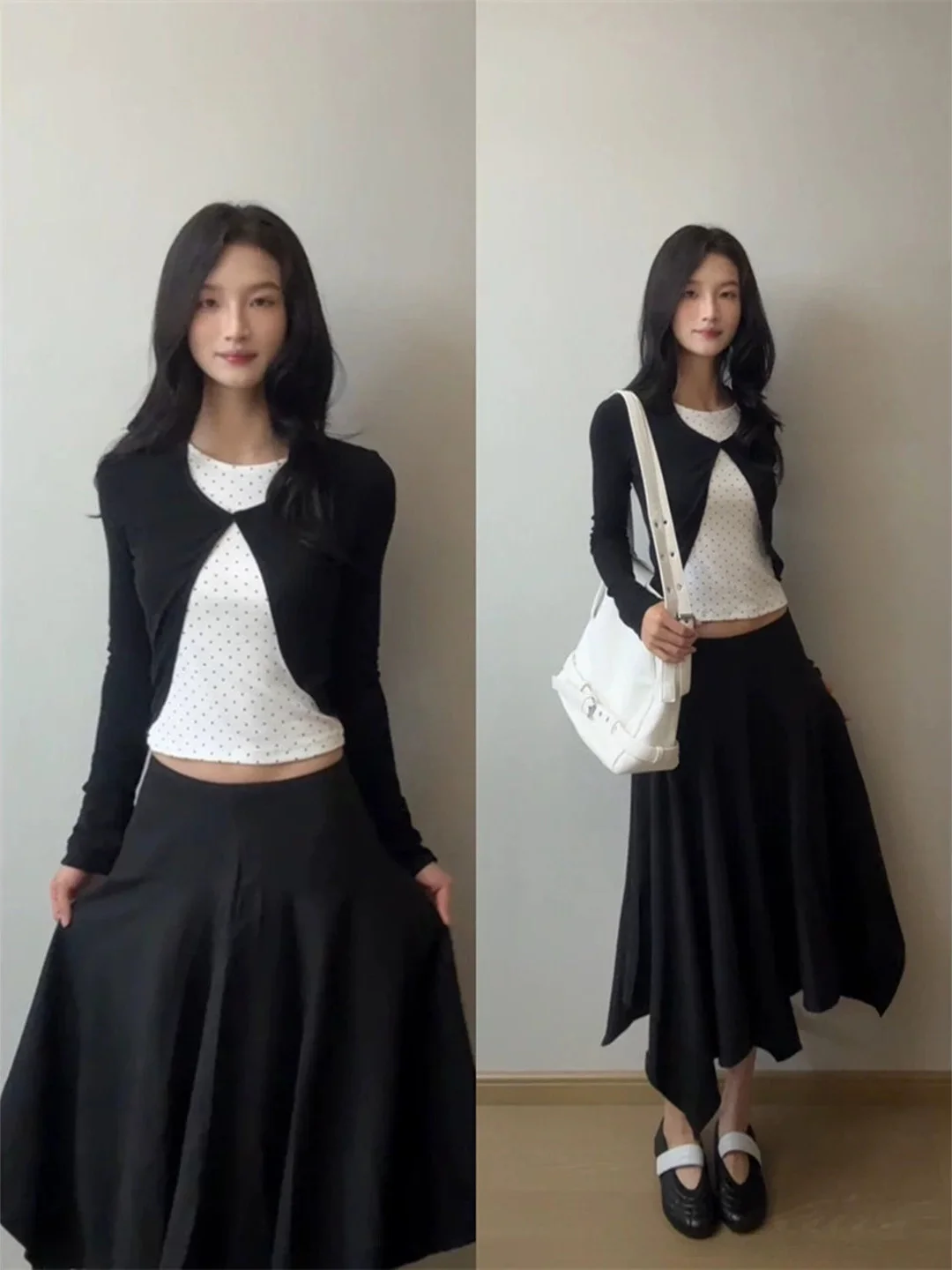 American Style Hot Girl Checkered Long Sleeve T-Shirt Women's Slim Fit Single Wear Korean Style New Autumn Fashion Top