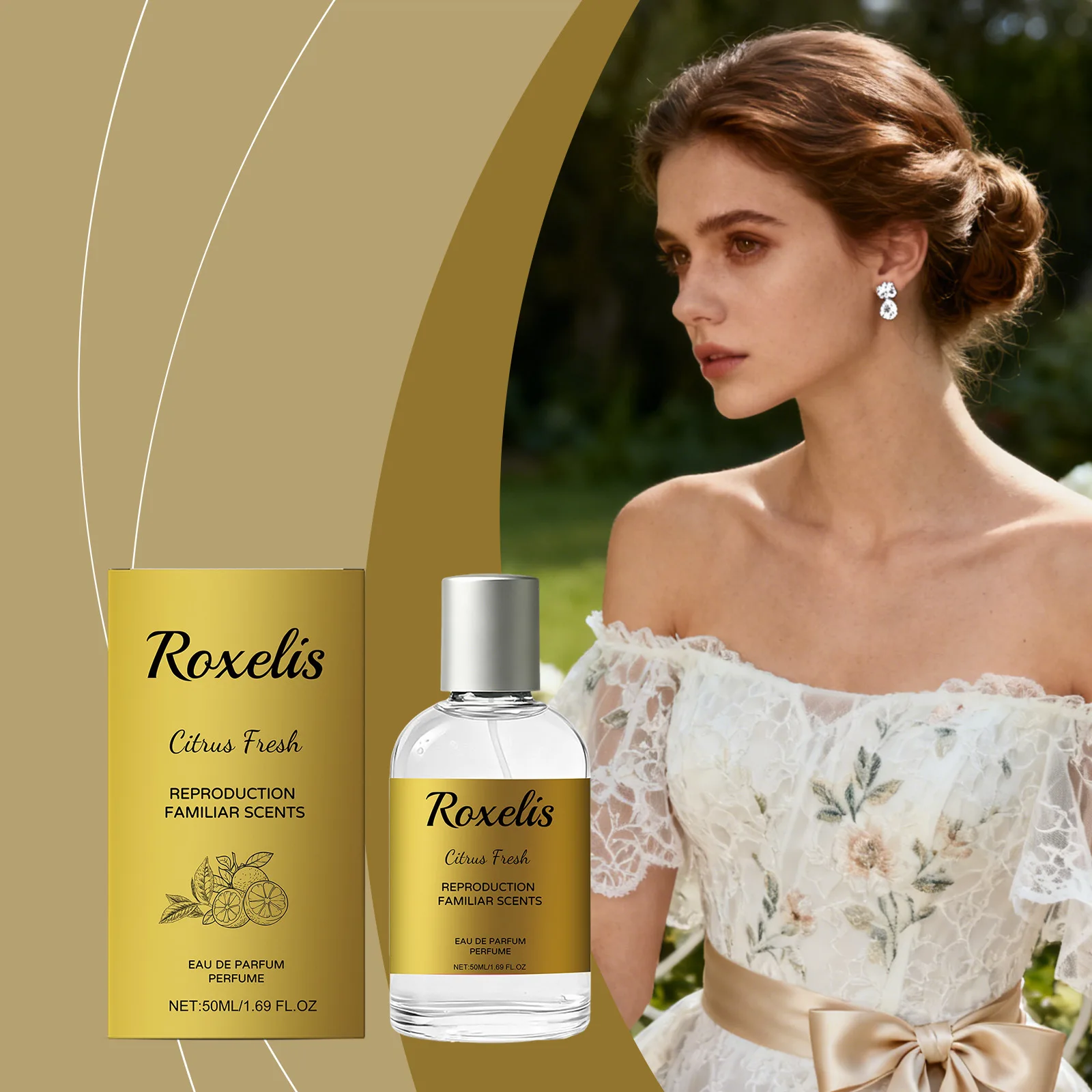 

Green Tea & Citrus Perfume Roll-On - Fresh Floral Scent with Gentle Romantic Notes | Portable Daily Wear for Commute & Dating