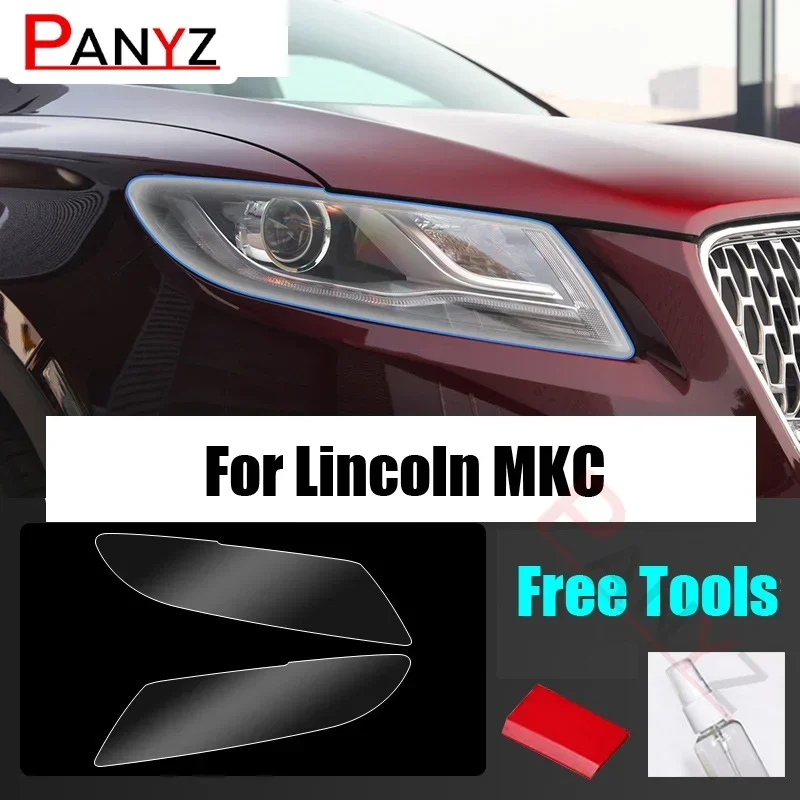 

Transparent Car TPU Headlights Protective Film Sticker Lamp Restoration For Lincoln MKC MKX MKZ Continental Nautilus Navigator