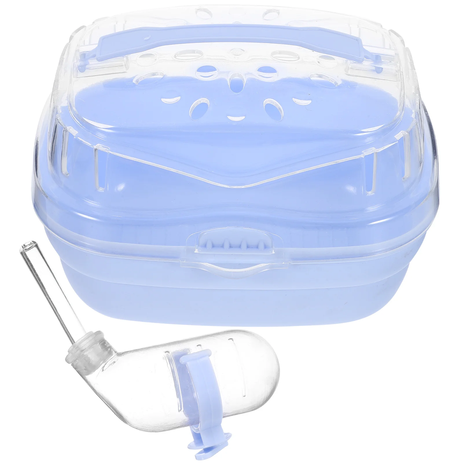 

Portable Pet Cage Hamster Carrier Buckle Lock Small Animals Handcage Outdoor Plastic Ventilation Window Travel Safety Pet House