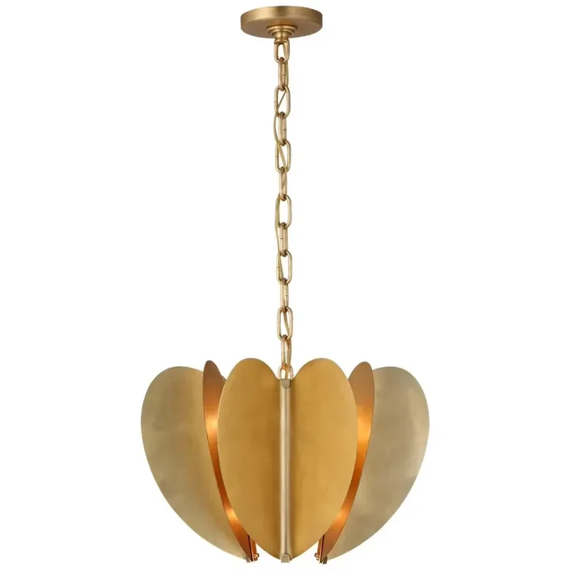 Yihao high-quality indoor restaurant bar decoration chandelier Nordic art design gold metal chandelier hot sale