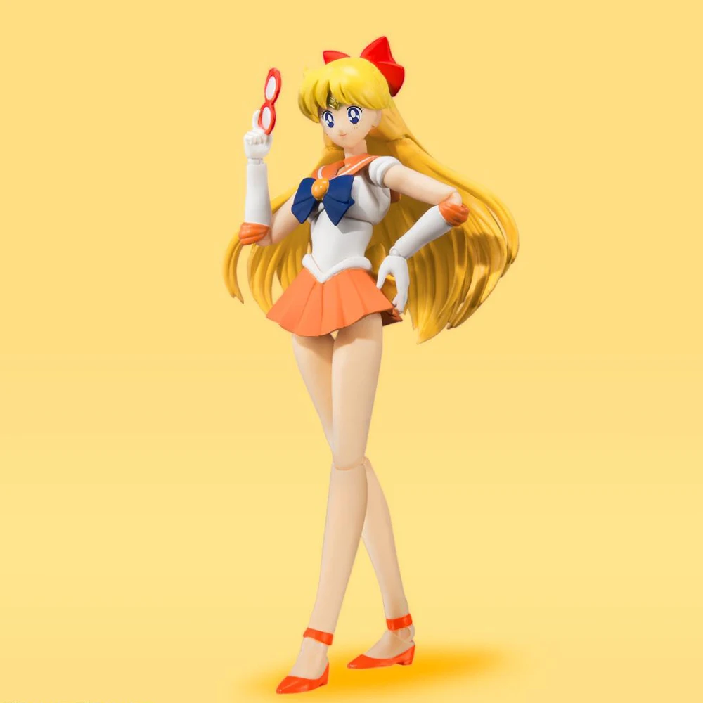 In Stock Original Bandai SHFiguarts Sailor Moon Sailor Venus Aino Minako Michiru Figure Anime Genuine Action Model Toy