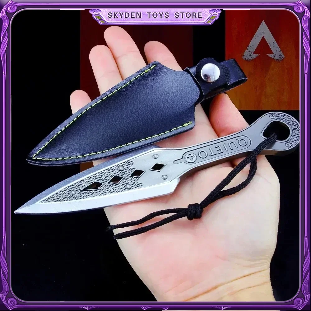 Apex Legends Sword Weapon Evil Spirit Heirloom Wraith Kunai Metal Uncut Knife Model 15cm Sword Weapon Samurai Steel Toy Boys