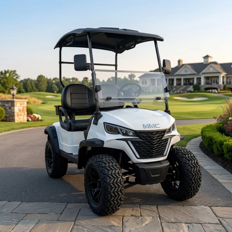 MMC Lifted 2 Seater Off Road Electric Golf Cart All Terrain Golf Buggy Lithium Battery Golf Car For Villa Golf Course