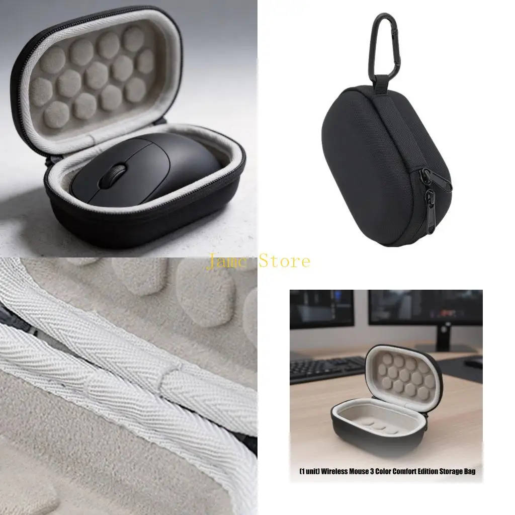 LX0B Shockproof Mouse Storage Protective Mouse Travel Bag for Wireless Mouse 3 Color Comfort Edition Case