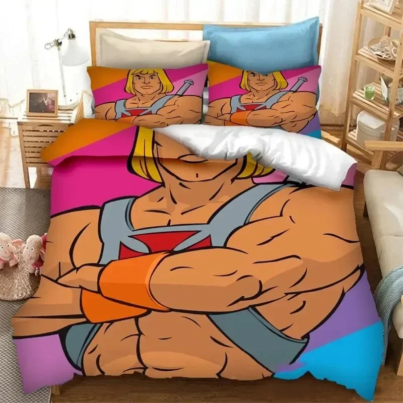 

He man and The Masters of The Universe Duvet Cover Bedding Set Double Twin Full Queen King Adult Kid Bedclothes Quilt Cover
