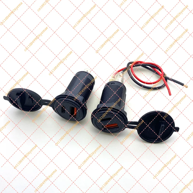High Current 9-30V PD QC3.0 Fast Charge USB Buck Module for Motorcycle E-Bike