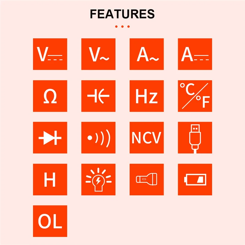

Цифровой мультиметр A06K, 6000 отсчетов, истинный амперметр переменного/постоянного тока, вольтметр, автоматическая температура, Ом Гц, емкостный диодный измеритель NCV
