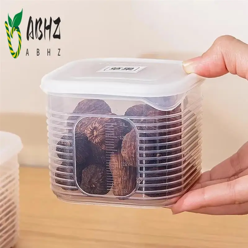 

ABHZ-Food Storage Container With Lid - Fresh-Keeping Box For Fruits, Vegetables, Seasonings,Refrigerator & Kitchen Organizer