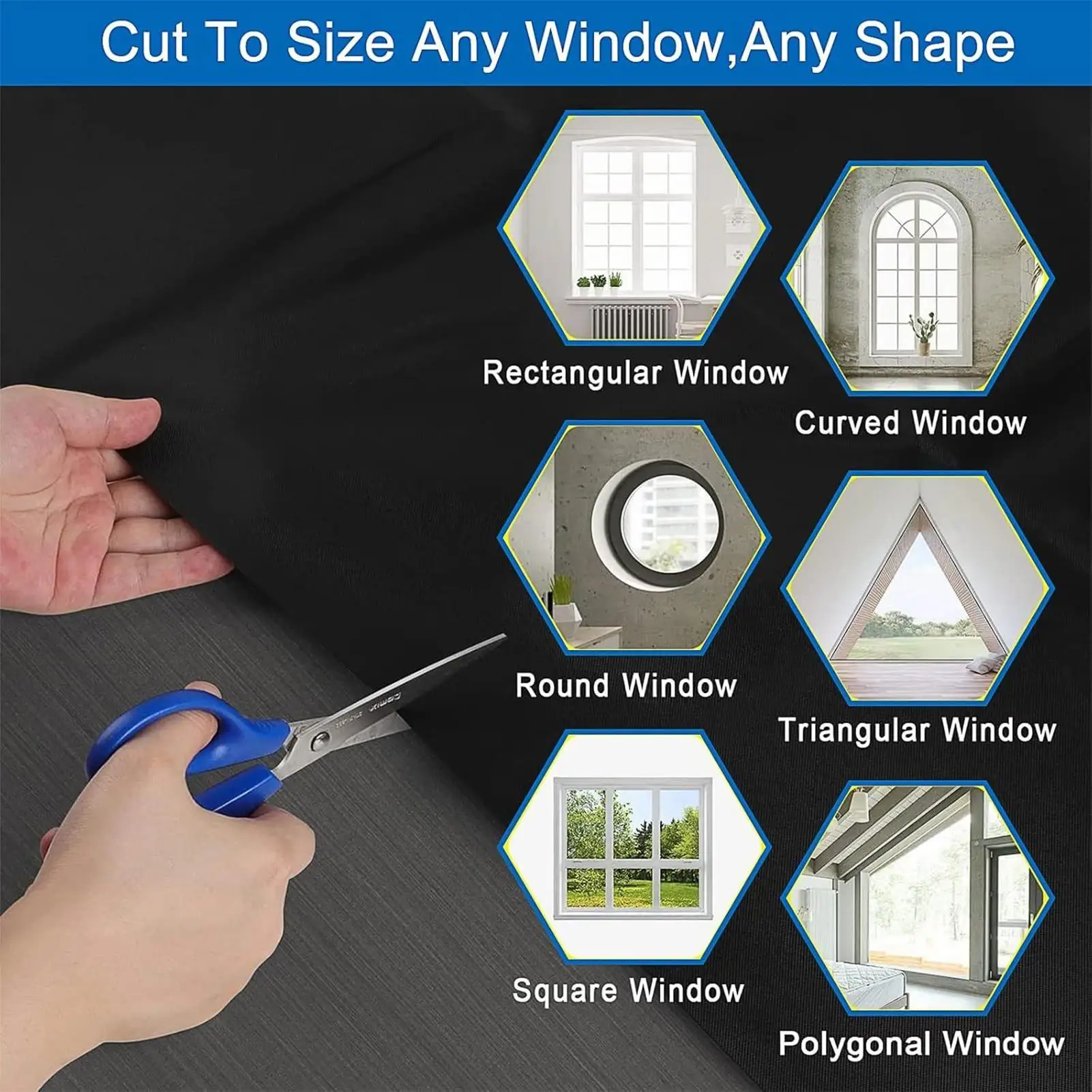 

Blackout Window Cover Magnetic Portable Blackout Curtains Home Curtains For Travel Door Patio Sunroof Car Balcony Motorhome