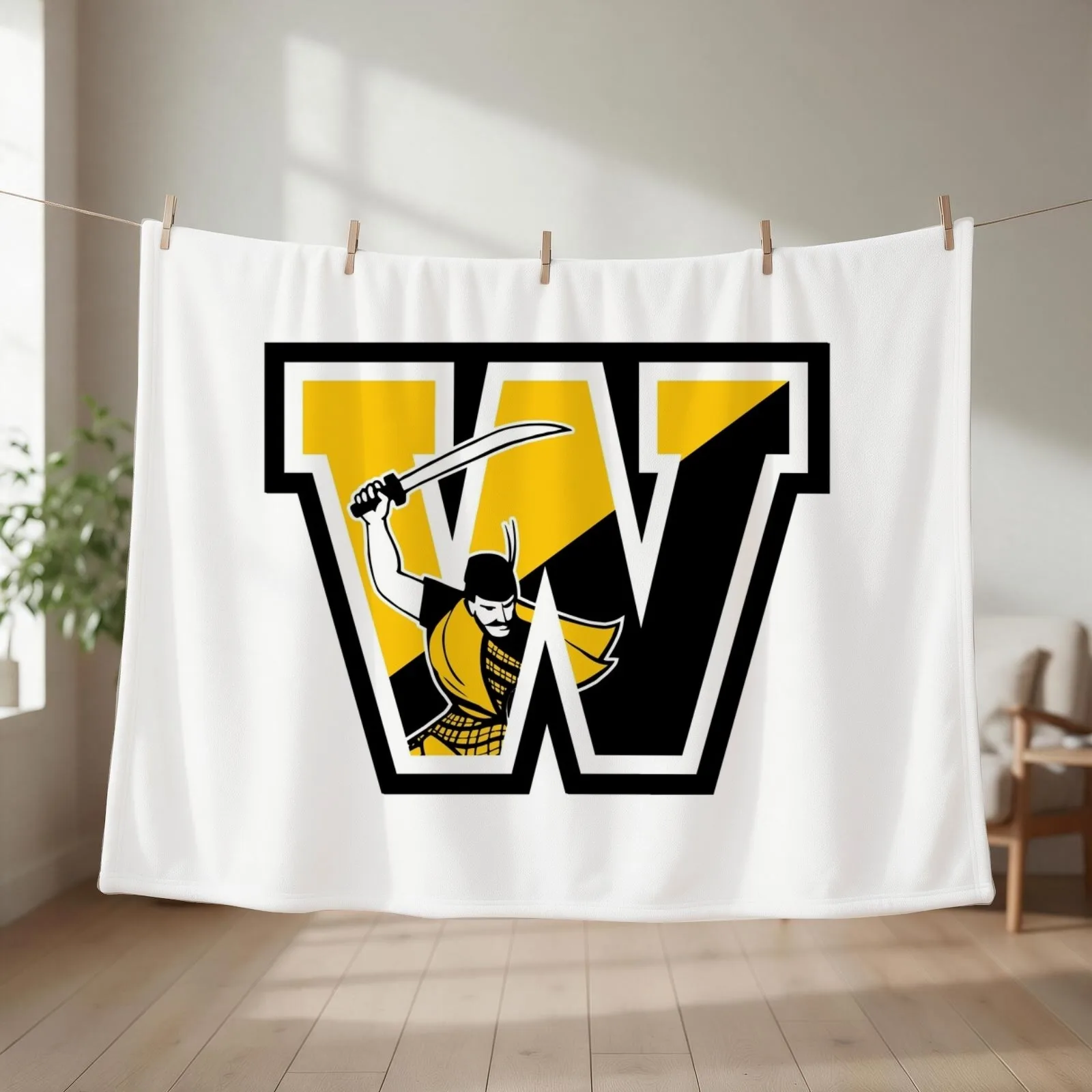 The College of Wooster fighting scots Throw Blanket couch cozy soft plush fuzzy picnic outdoor blanket