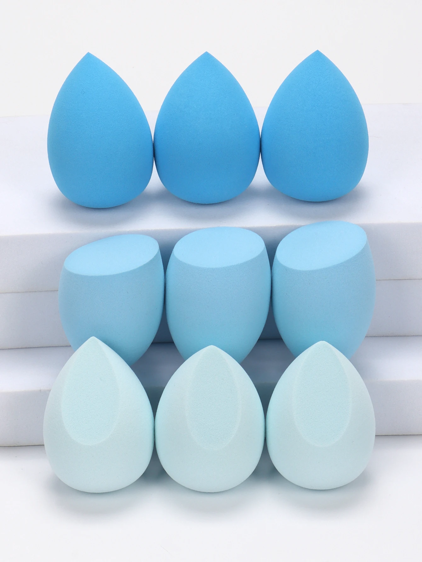 9 Makeup Sponges, the Makeup Sponge Becomes Larger When Exposed to Water, Does Not Contain Latex, and Is Suitable for All Skin t