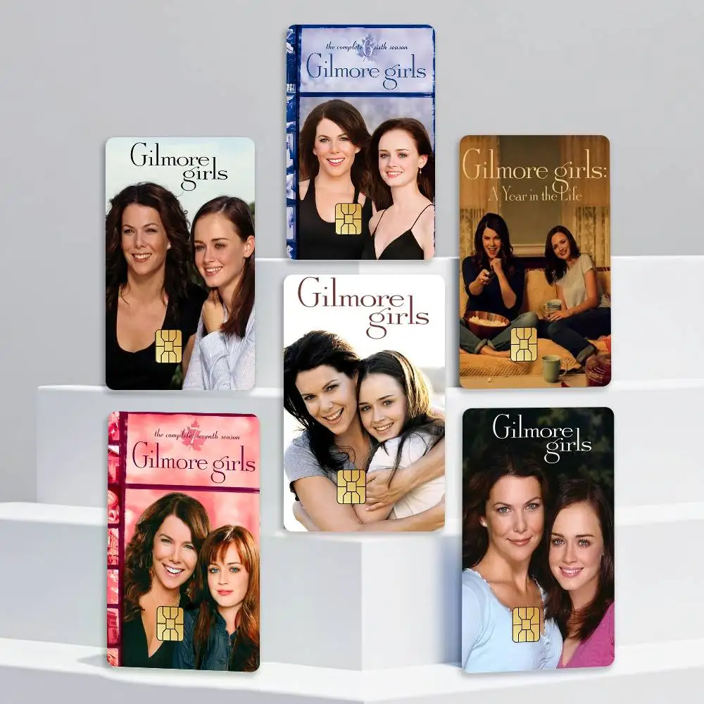 Lorelai x Rory Comedy G-Gilmore Girls Card Stickers for Bank Access Protective Waterproof Film Cover Sticker Gift