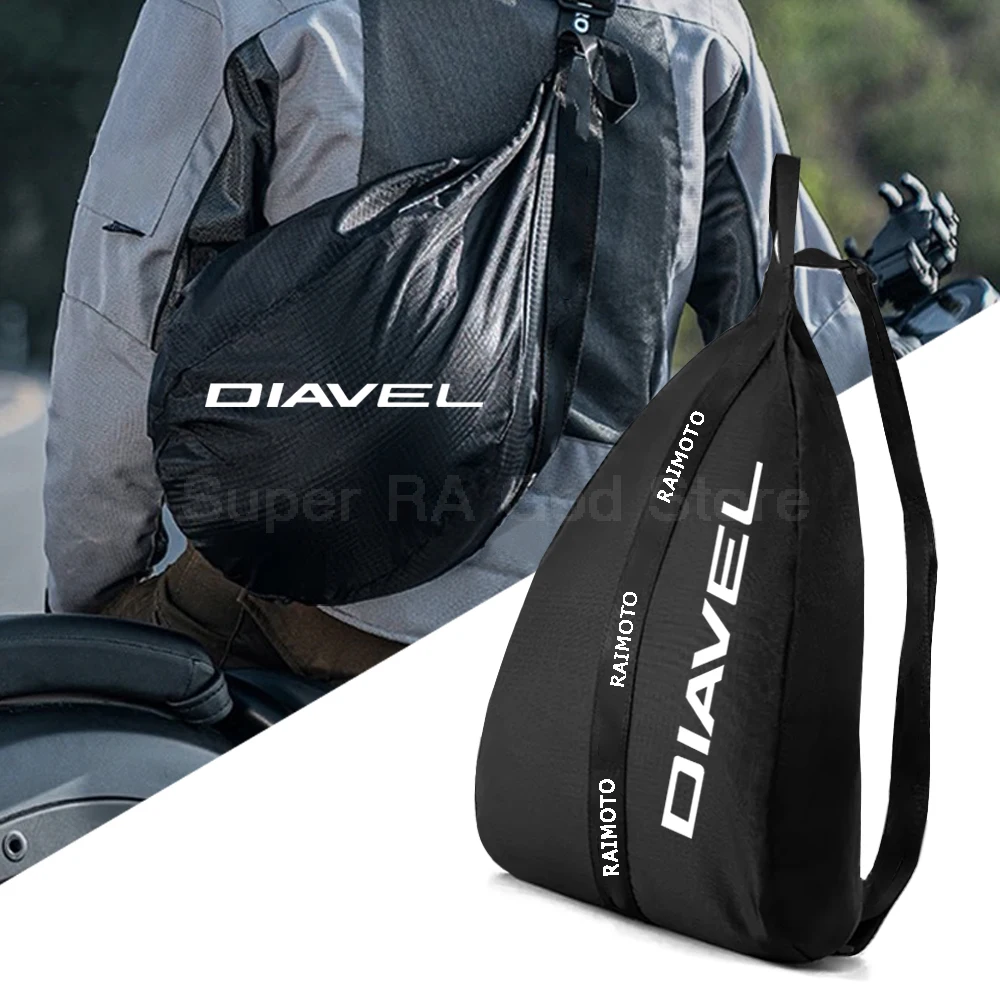 For Diavel 1200 2011-2017 2018 2022 2023 Motorcycle Accessories Helmet Backpack Large Capacity Travel Bags Reflective