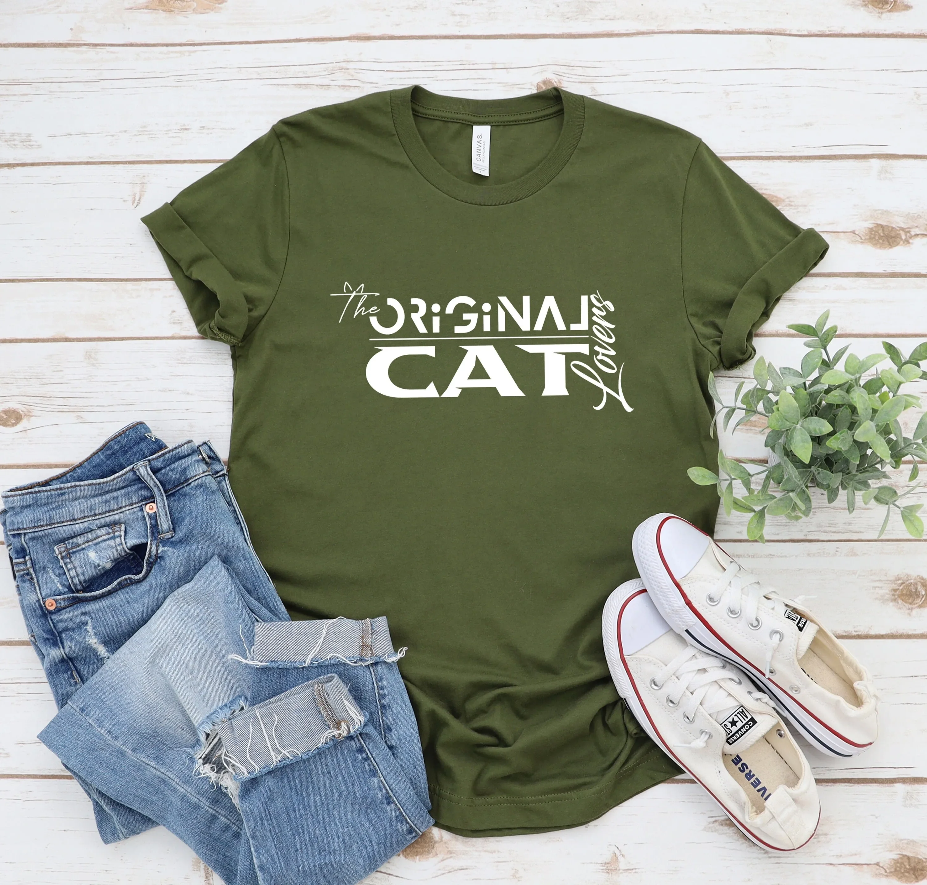 The Original Cat Lovers T Shirt for Animal Cruelty Free Vegan Save Animals Mom