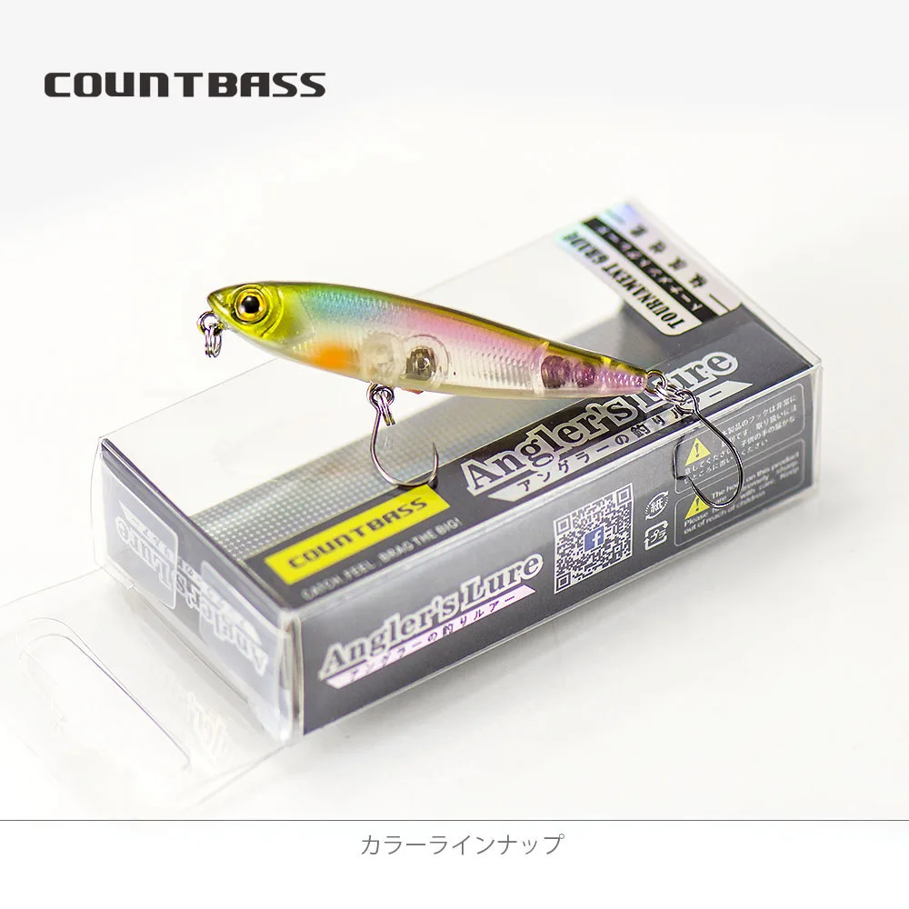 COUNTBASS Wobbler Topwater 55mm 2-3/16" 3g 1/8 oz. Schwimmender Köder, Bleistiftstopfen, Angler-Angelköder, La Peche Au Leurre Hardbaits – Detail 24