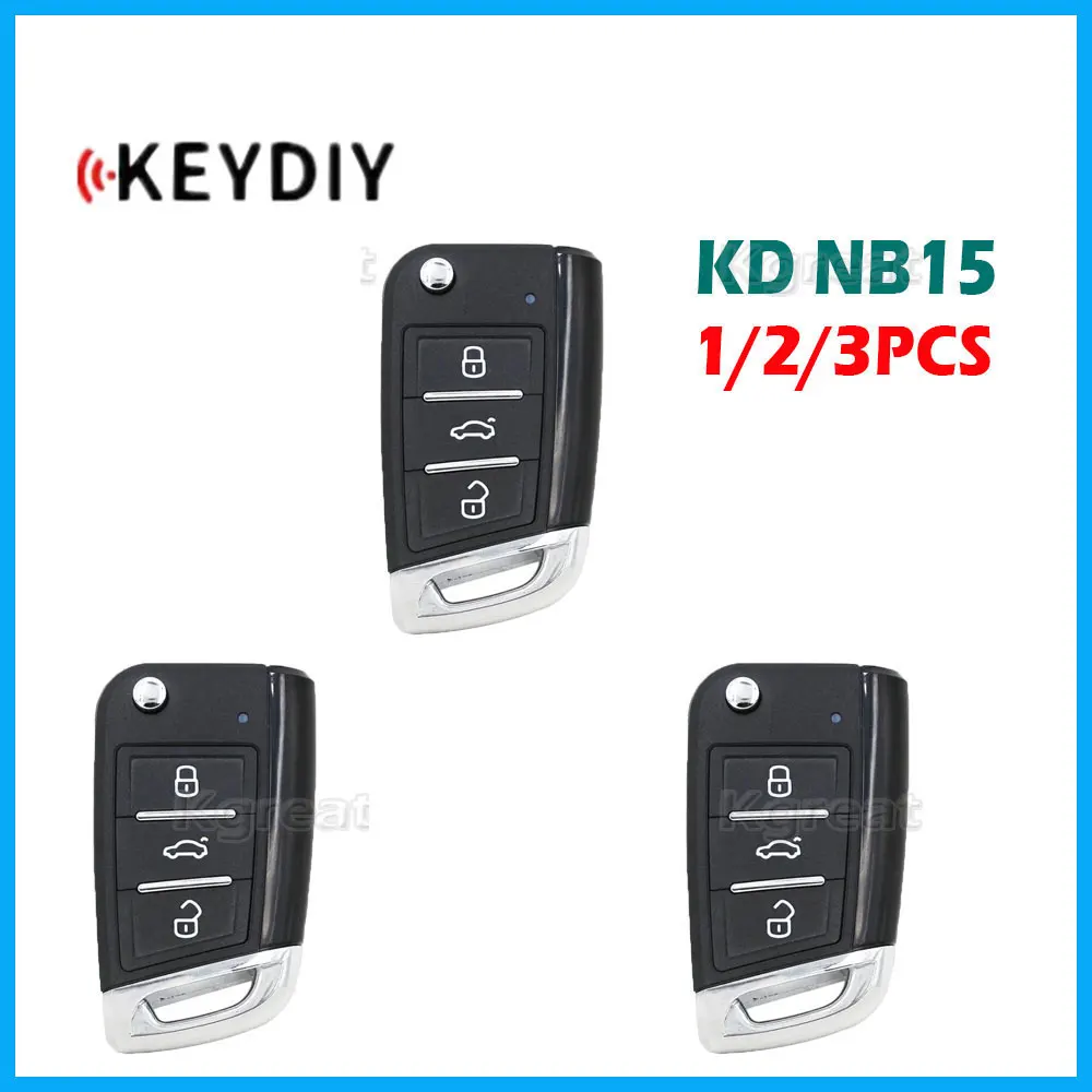 

1/2/3pcs KEYDIY KD NB15 Multifunctional Remote Key 3 Buttons KD NB Series KD Remote Car Key for KD900 KD900+ URG200 KD-X2 Mini