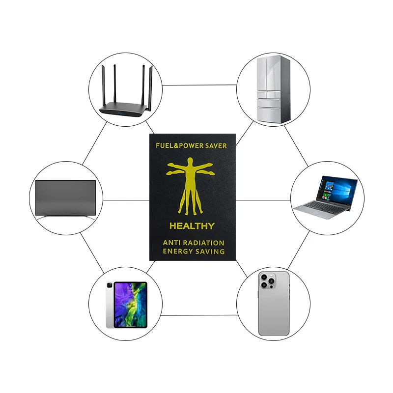 Customized-Border New Anti-Radiation PVC Energy Phone Sticker Double Pattern Negative Ion Computer Sticker