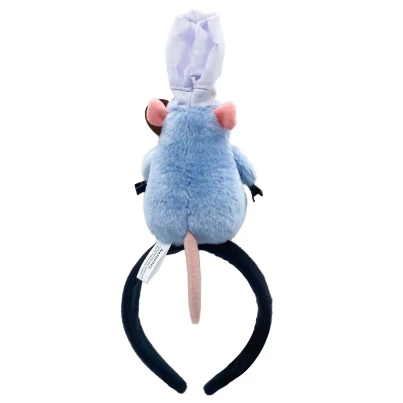 Ratatouille Hairpin Disney Series Headdress Remy Plush Toy Wide-brimmed Headband Decoration Creative Household girl gifts