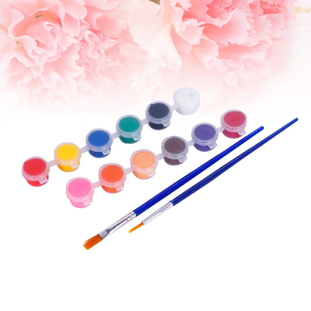 

42pcs 2Ml Acrylic Paint Set Colorful Graffiti Pigment Diy Drawing Kit For Painting Brush Included Art Craft