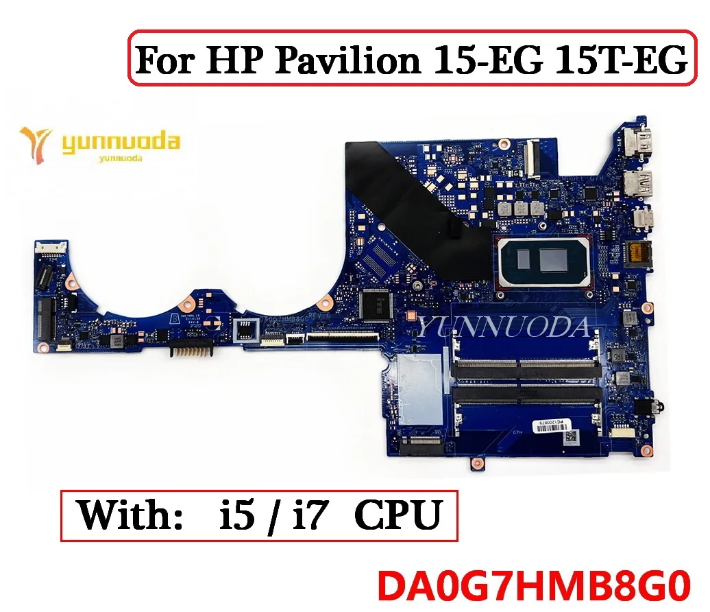 DA0G7HMB8G0 For HP Pavilion 15-EG 15T-EG  Laptop Motherboard With i5-1135G7 i7-1165G7 CPU  DDR4 100% Tested