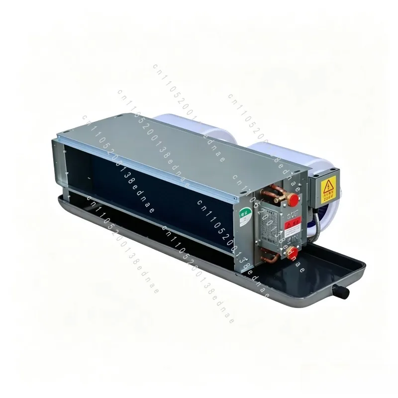 Horizontal Concealed Duct Fan Coil Unit Large Airflow Commercial Cool Heat Ventilation Unit For Workshop Factory