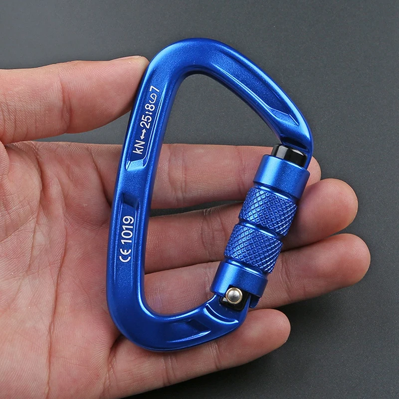 2PCS Auto Locking Carabiner Clip Carabiner Twist Lock Heavy Duty 25KN Carabiners For Climbing Camping Hiking Hammocks