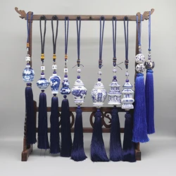 Blue and white, Hand painted ceramic hangings